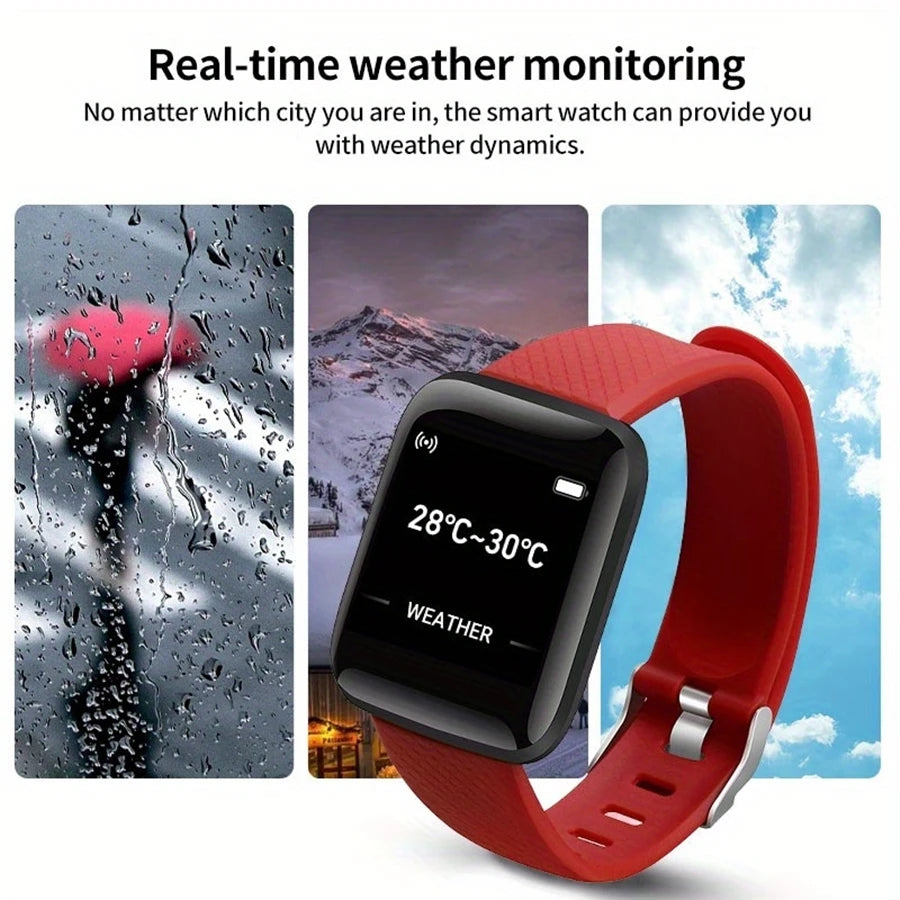 Ceas Inteligent pentru Bărbați și Femei – Smartwatch Fitness, Monitor Ritm Cardiac, Notificări, Android/iOS
