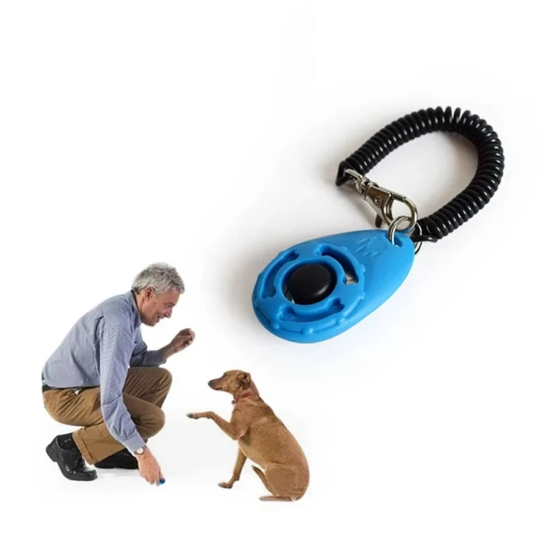 Breloc Clicker pentru Dresaj Câini – Curea de Încheietura Mâinii, Plastic, Sunet, Breloc Antrenament