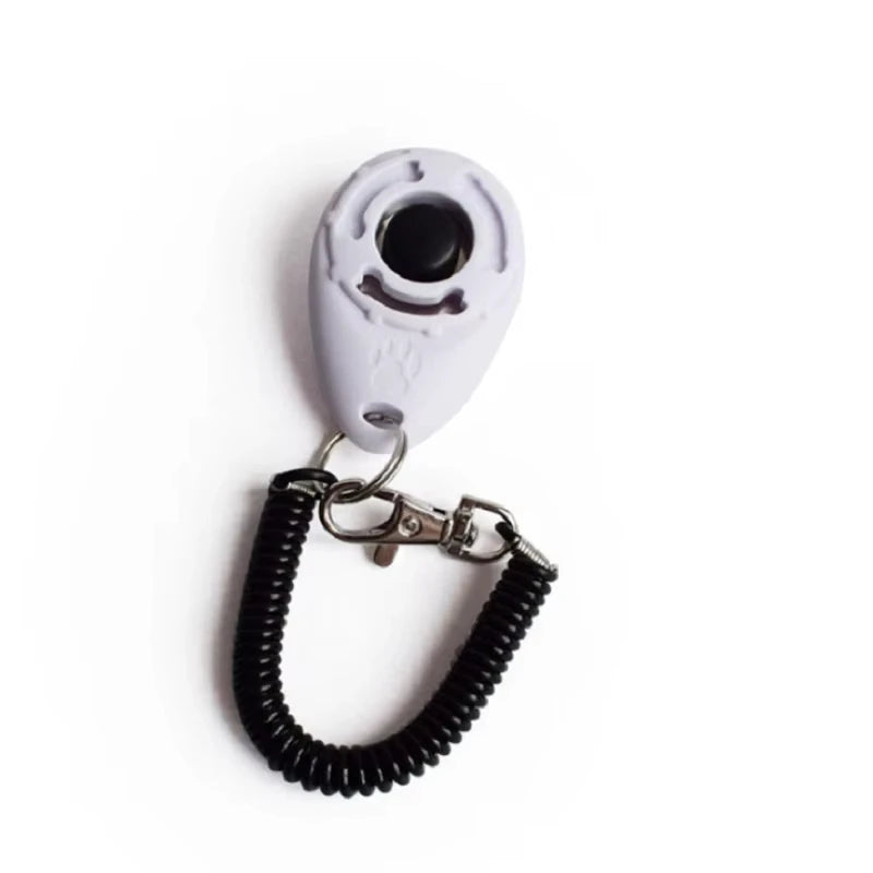 Breloc Clicker pentru Dresaj Câini – Curea de Încheietura Mâinii, Plastic, Sunet, Breloc Antrenament