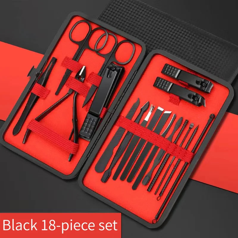 Set Instrumente Manichiură & Pedichiură din Oțel Inoxidabil – 4 până la 24 piese