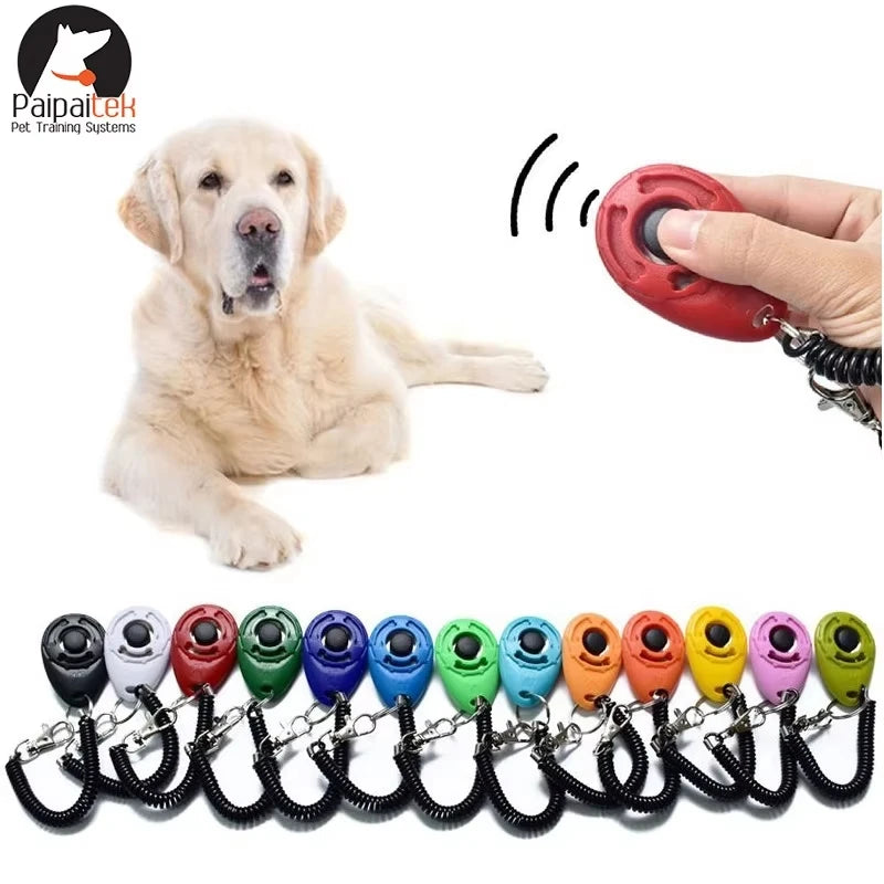 Breloc Clicker pentru Dresaj Câini – Curea de Încheietura Mâinii, Plastic, Sunet, Breloc Antrenament