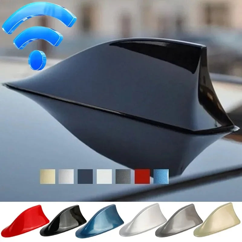 Antenă Auto cu Aripioaă de Rechin – Radio FM/AM, Design Sportiv, Universal, ABS