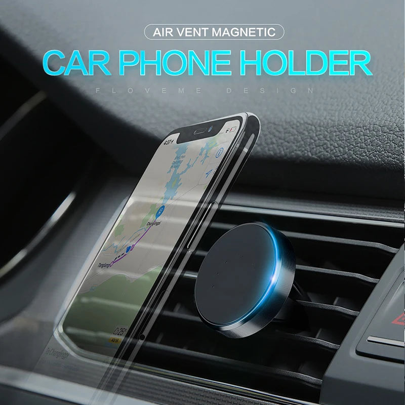 Suport Magnetic Auto Universal pentru Ventilație – Compatibil iPhone, Samsung, Xiaomi