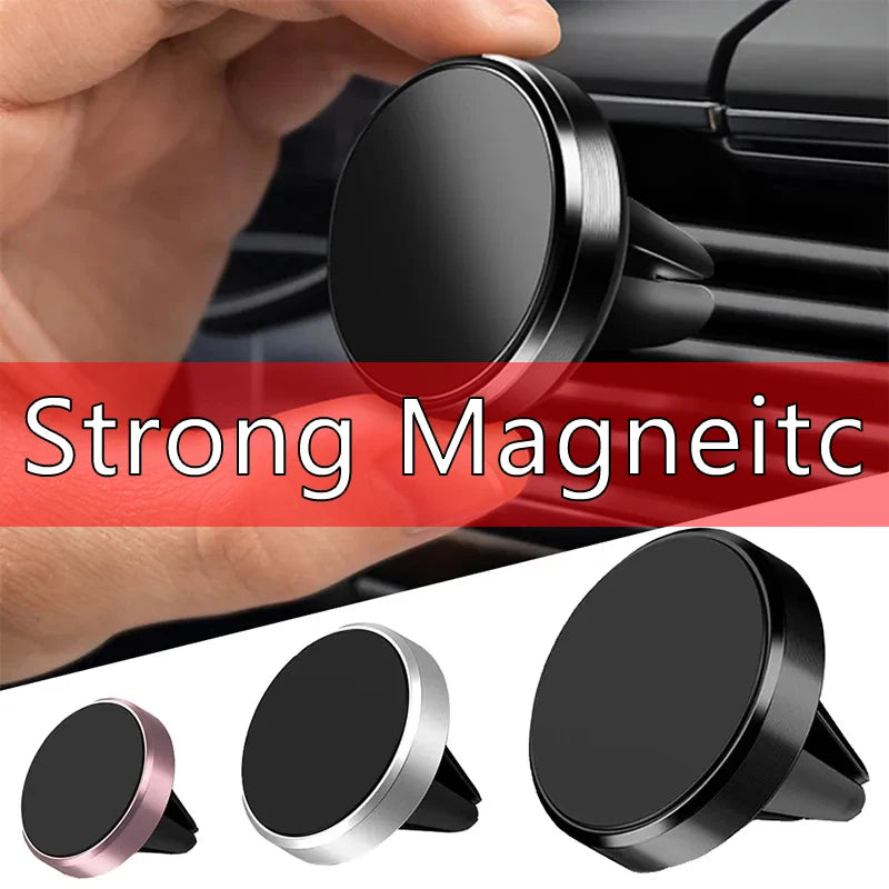 Suport Magnetic Auto Universal pentru Ventilație – Compatibil iPhone, Samsung, Xiaomi