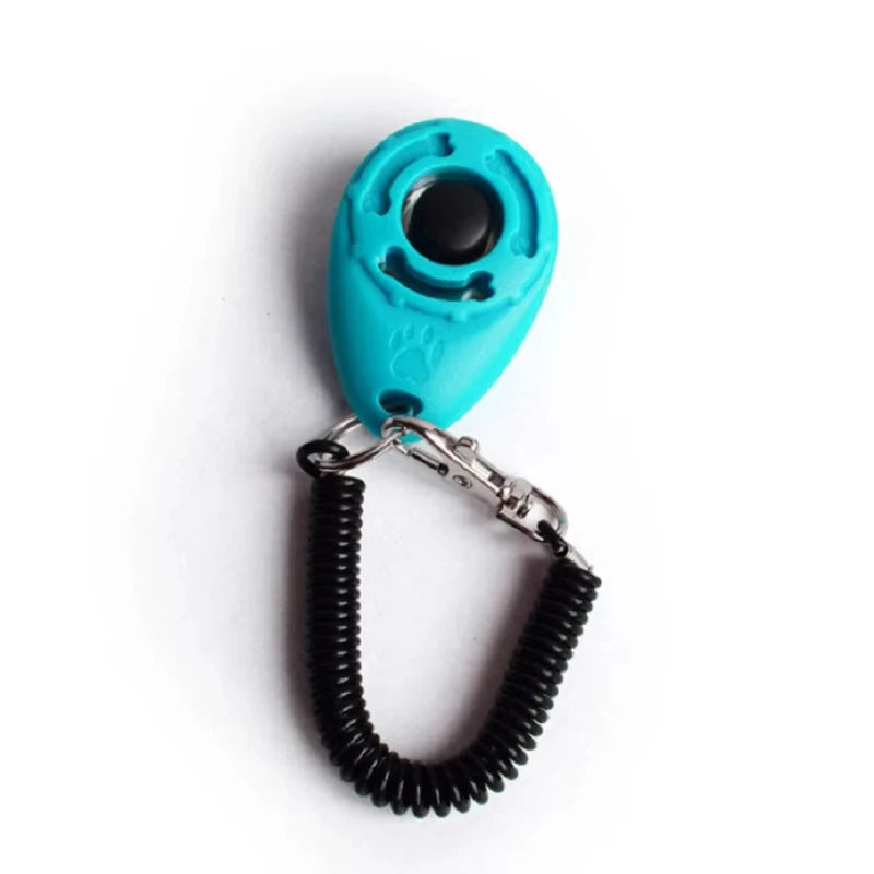 Breloc Clicker pentru Dresaj Câini – Curea de Încheietura Mâinii, Plastic, Sunet, Breloc Antrenament