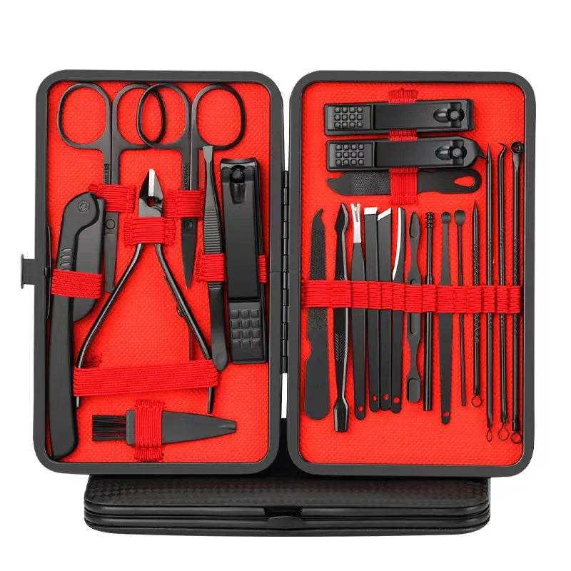 Set Instrumente Manichiură & Pedichiură din Oțel Inoxidabil – 4 până la 24 piese
