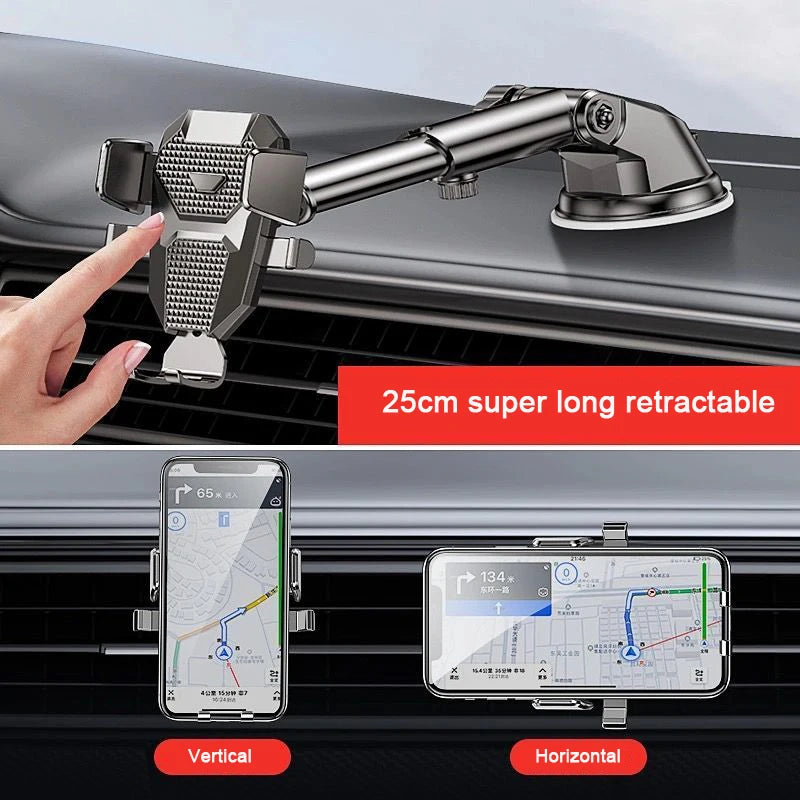 Suport Auto Universal pentru Telefon 360° – Parbriz sau Grila de Ventilație, 4-7 inch
