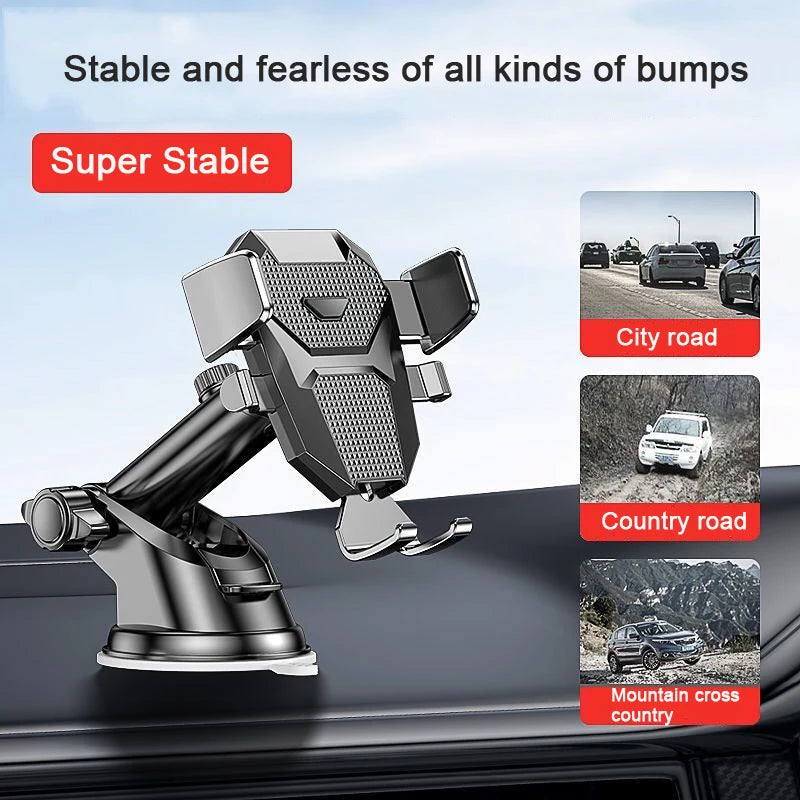 Suport Auto Universal pentru Telefon 360° – Parbriz sau Grila de Ventilație, 4-7 inch