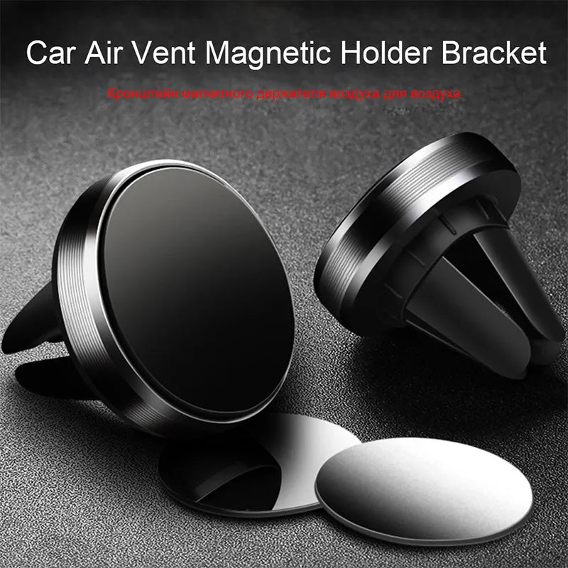 Suport Magnetic Auto Universal pentru Ventilație – Compatibil iPhone, Samsung, Xiaomi