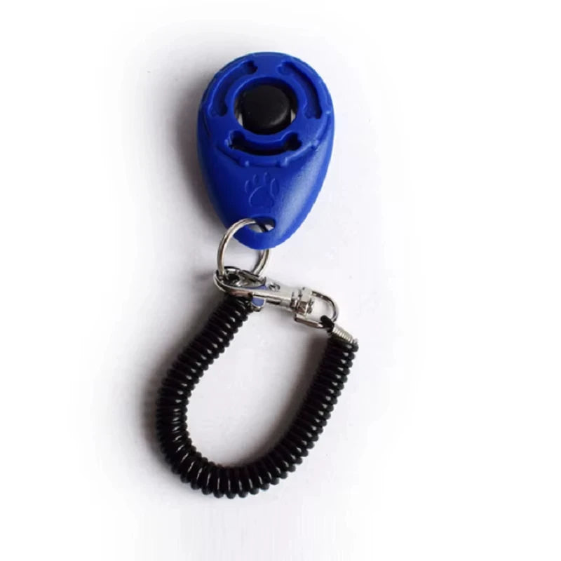Breloc Clicker pentru Dresaj Câini – Curea de Încheietura Mâinii, Plastic, Sunet, Breloc Antrenament