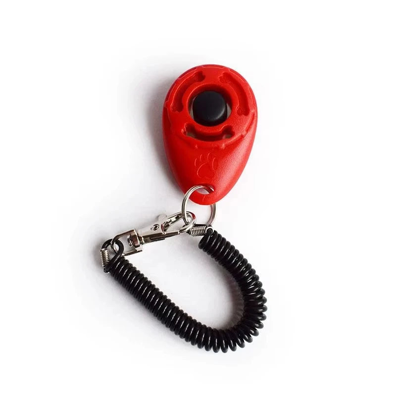 Breloc Clicker pentru Dresaj Câini – Curea de Încheietura Mâinii, Plastic, Sunet, Breloc Antrenament