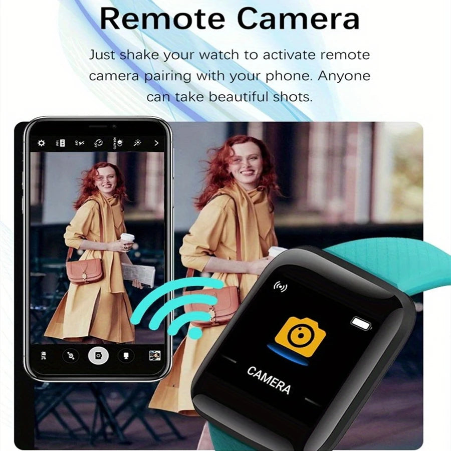 Ceas Inteligent pentru Bărbați și Femei – Smartwatch Fitness, Monitor Ritm Cardiac, Notificări, Android/iOS