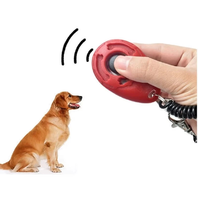 Breloc Clicker pentru Dresaj Câini – Curea de Încheietura Mâinii, Plastic, Sunet, Breloc Antrenament