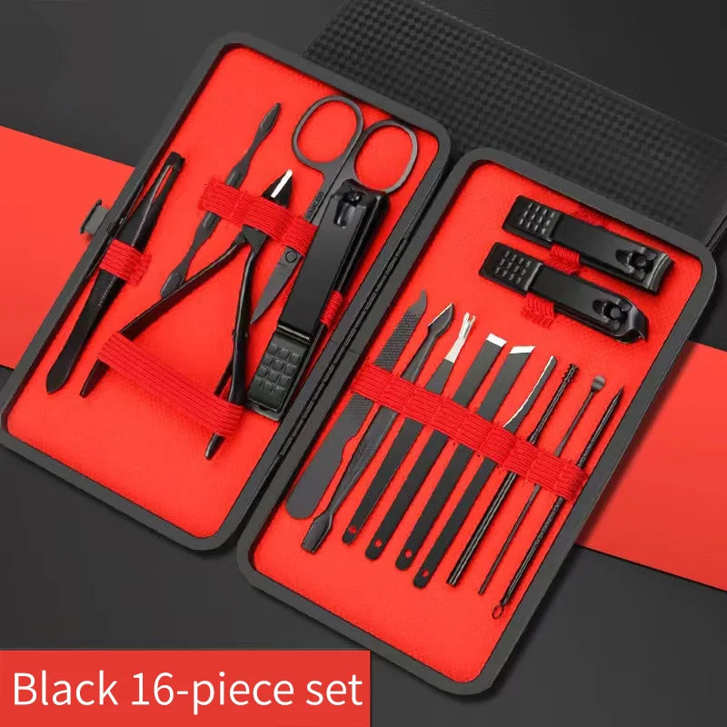 Set Instrumente Manichiură & Pedichiură din Oțel Inoxidabil – 4 până la 24 piese