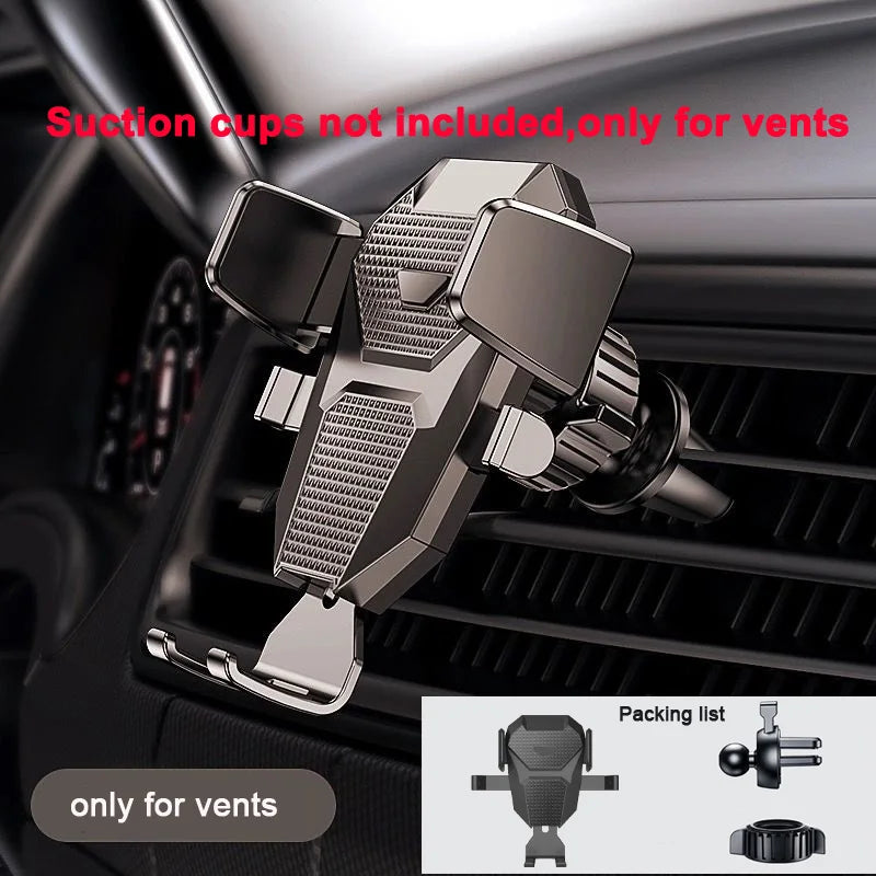Suport Auto Universal pentru Telefon 360° – Parbriz sau Grila de Ventilație, 4-7 inch