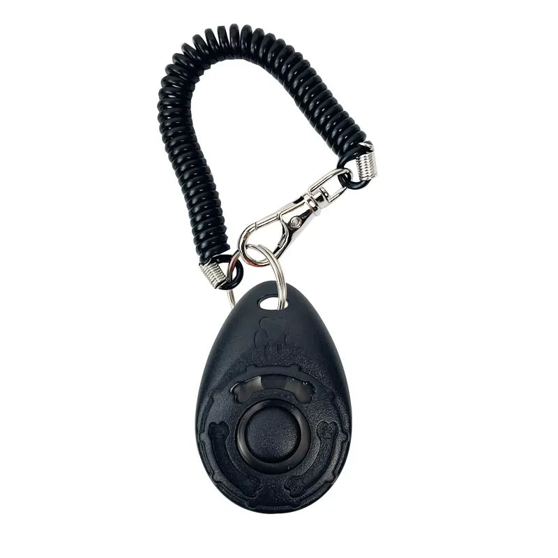 Breloc Clicker pentru Dresaj Câini – Curea de Încheietura Mâinii, Plastic, Sunet, Breloc Antrenament