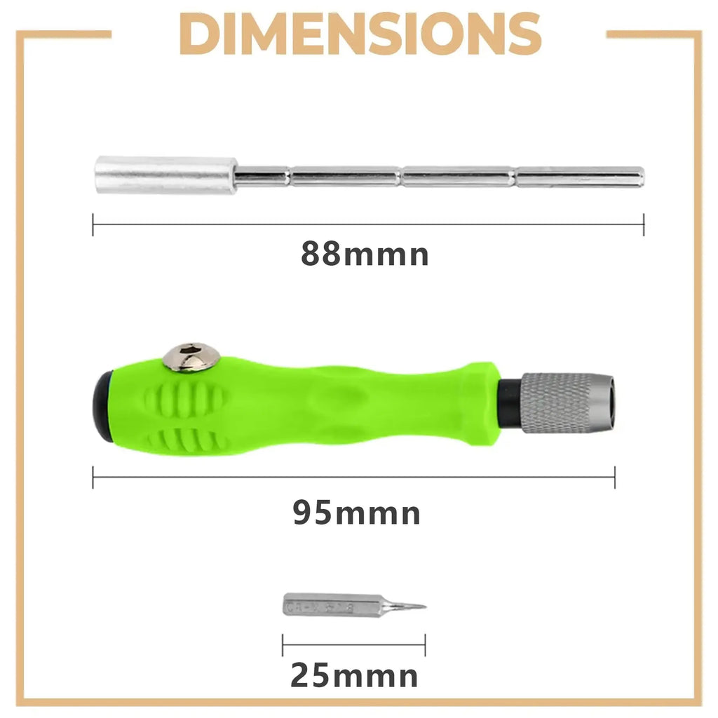 Set Șurubelnițe de Precizie 32-în-1 – Kit Magnetic pentru Telefon, Ochelari, Laptop și Reparații Casnice