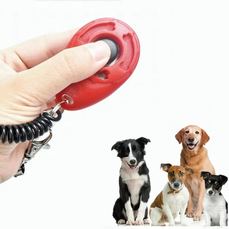 Breloc Clicker pentru Dresaj Câini – Curea de Încheietura Mâinii, Plastic, Sunet, Breloc Antrenament